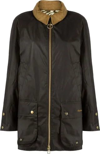 Long-Sleeve Zip-Fastening Coat
