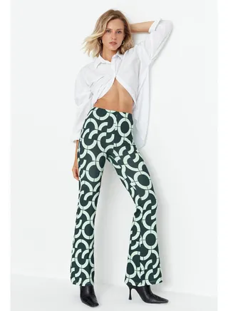 Woman Pants Green 