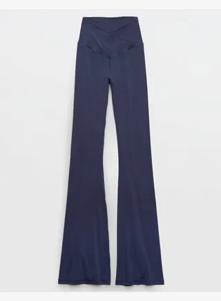 OFFLINE By Aerie Real Me High Waisted Crossover Flare Legging 