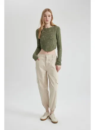 Woman Cargo Jogger Woven Trousers 