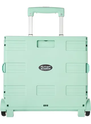 Foldable Shopping Trolley 30 Liters Capacity Green/Grey 
