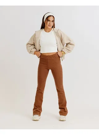 Brown Flare Pants 