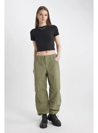 Woman Parachute Woven Trousers 