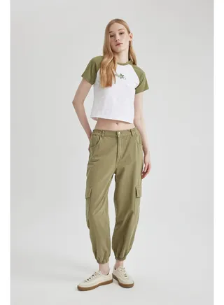 Woman Cargo Jogger Woven Trousers 