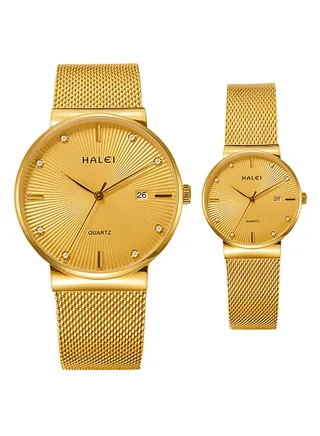 Couple Quartz Watch 8024ML-GD 