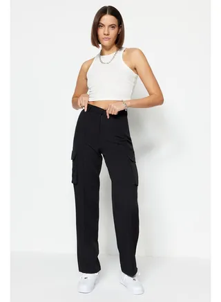 Pants - Black - Straight 