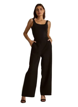 Dalydress - Trouser With Contrast Side Tape - Black 