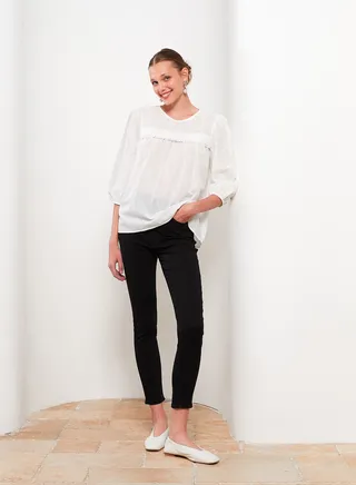 Slim Fit Regular Women's Denim Trousers 