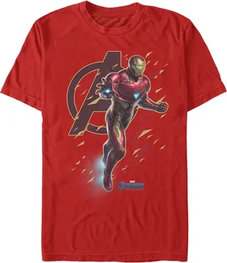 Men's Marvel Avengers: Endgame Iron Man Flight Ready T-Shirt - Red - X Large