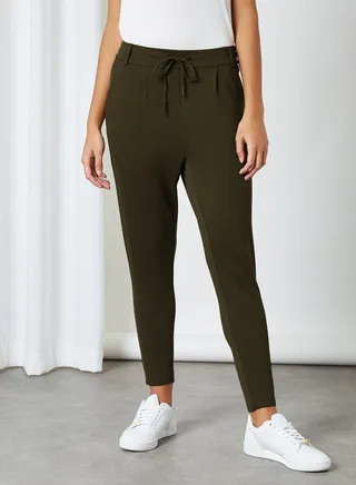 Plain Pants Dark Olive 