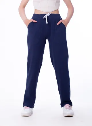 Ribbed cotton trousers 