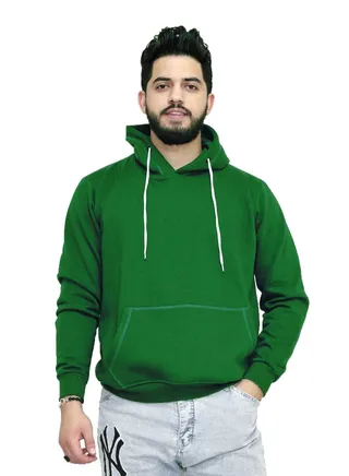 Hoodie Melton Cotton - Green 