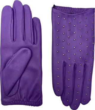 Studded Leather Gloves