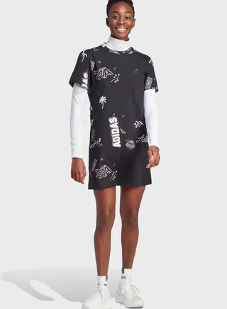 Scribble Tee Dress 