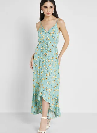 Strappy Printed Dress