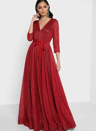 Shimmer A-line Dress