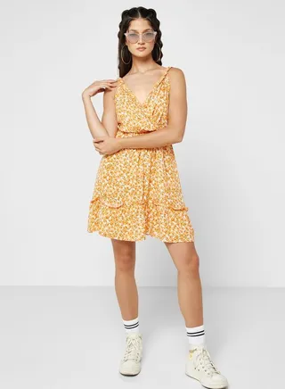 Urban Minx Plunge Strappy Dress 