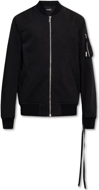 Ann Demeulemeester Strap Detailed Zipped Bomber Jacket