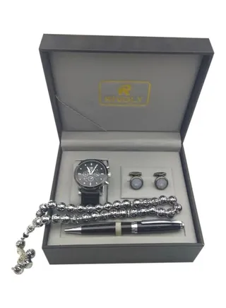 Men's Men's 4-Piece Water Resistant Analog Watch Set BB6172 