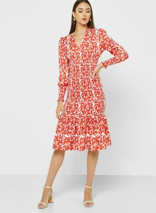 Printed Mermaid Dress 