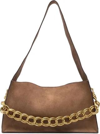 Chain-Detail Shoulder Bag