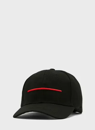 Casual  Embroidered Curve Peak Cap
