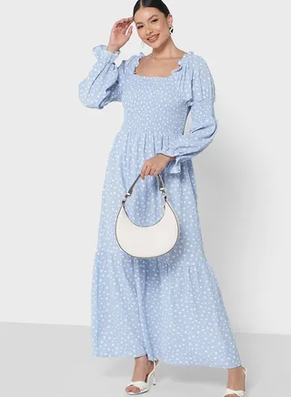 Polka Print Dress 