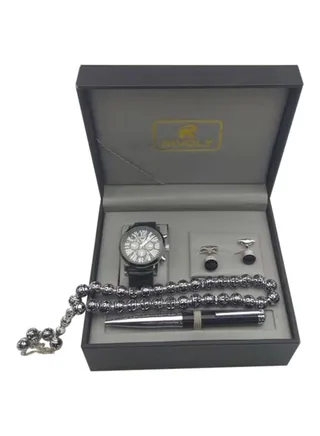 Men's 4-Piece Water Resistant Analog Watch Set BB6190 