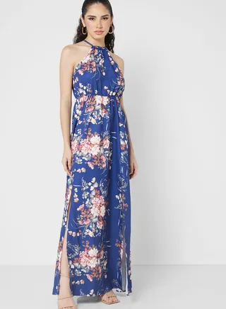 Strappy Printed Dress