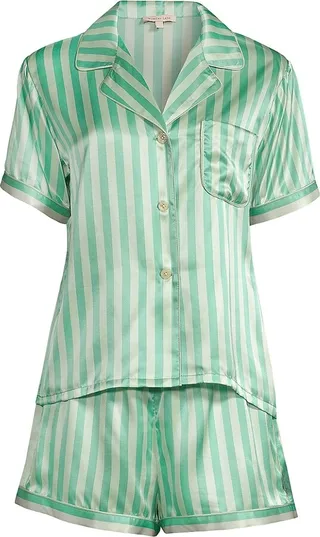Katelyn Fiona Silk-Blend Two-Piece Pajama Set
