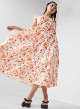 Strapy Printed Dress