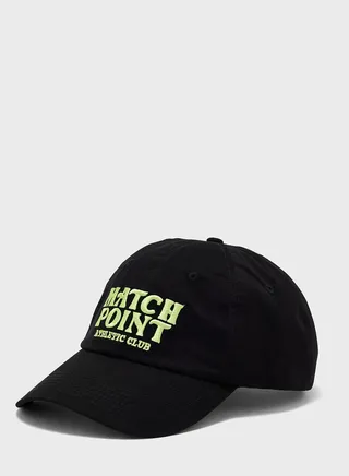 Match Point Slogan Curve Peak Cap