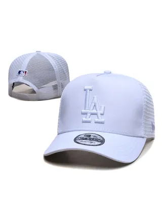 New Era 9Fort New York Yankees Baseball Hat Duck billed Hat Pointed Hat Sun Hat Pure Cotton Breathable Mesh Panel Men's and Women's Hat Baseball Outdoor White 