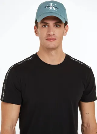 Men's Twill Logo Cap -  organic cotton twill, Blue 