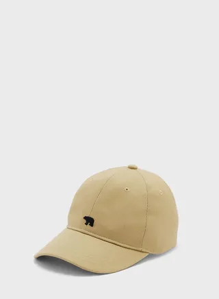 Bear Motif Curve Peak Cap