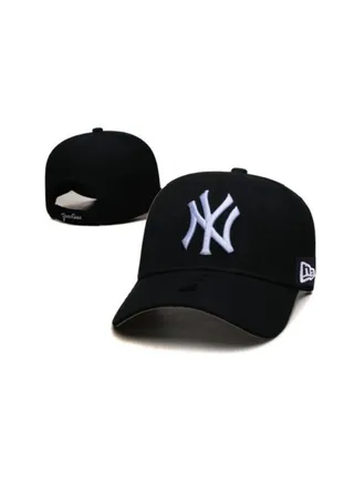 NEW ERA 9Fort NEW York Yankees Baseball Hat Duck billed Hat Sun Hat Pointed Hat Sun Hat Sun Hat Sun Hat Sun Hat Sun Hat Pure Cotton Men's and Women's Hat Baseball Outdoor Black 