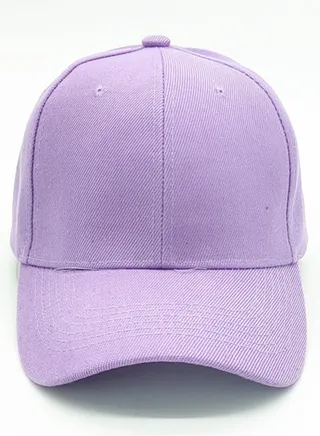Classic Lavender Polyester Baseball Cap - Adjustable Unisex Dad Hat for Running, Workouts, and Outdoor Activities 