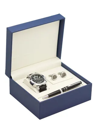 Men's Stylish Analog Digital Wrist Watch with Gift Set 