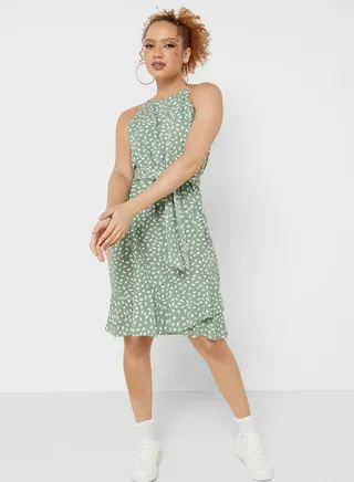 Urban Minx Sleeveless Printed Dress 