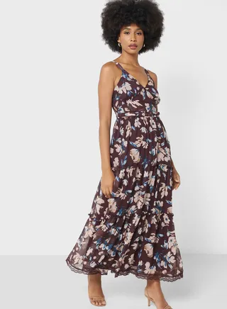 Ditsy Printed Dress 