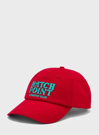 Match Point Slogan Curve Peak Cap