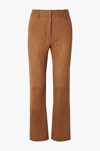 Vianna suede flared pants