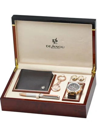 men 6-Piece Analog Watch Set W5-16DL-4 