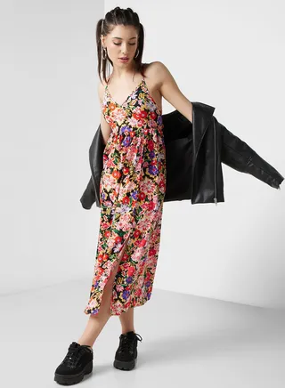 Strapy Printed Dress 