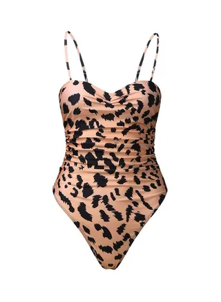 Leopard Printed Swimsuit Multicolour 