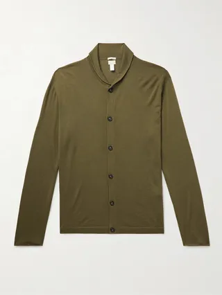 Shawl-Collar Cashmere Cardigan