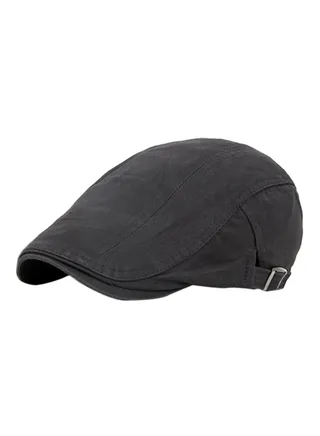 Classic Beret Cap Dark Grey 