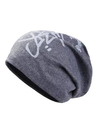 Cotton Beanie Cap Grey 