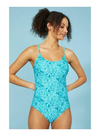 Batik Flower Swimsuit 