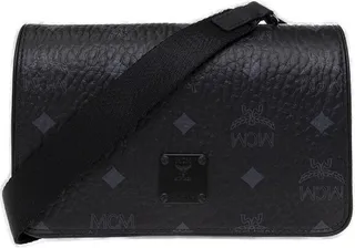 MCM Aren Logo Printed Camera Bag